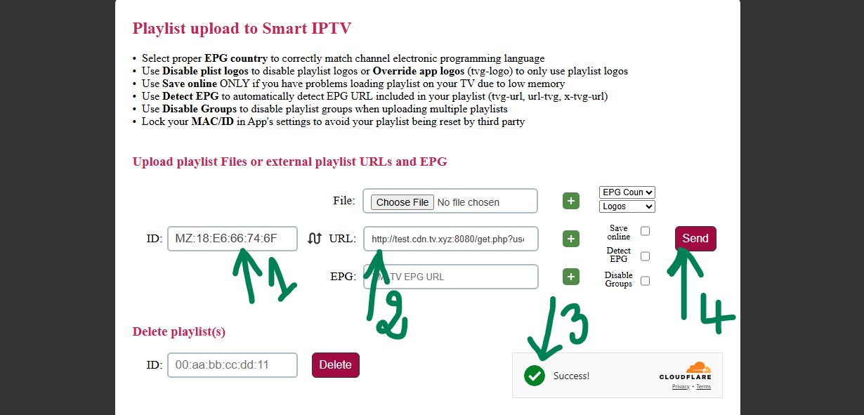 Validation formulaire Smart IPTV France 2026 SIPTV