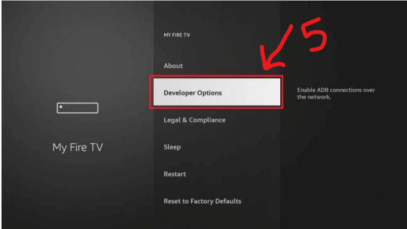 Activer mode développeur FireStick 7 clics