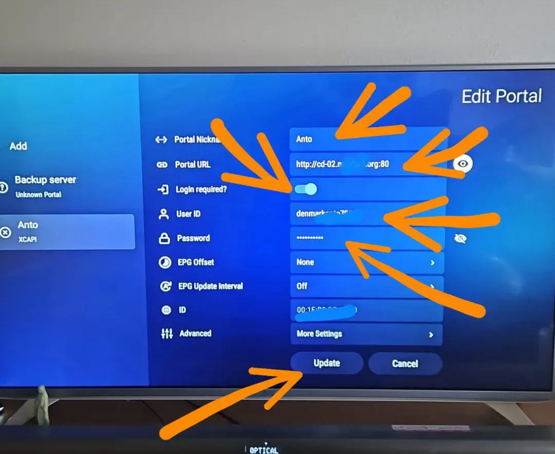 Validation connexion Formuler Z Abonnement IPTV France